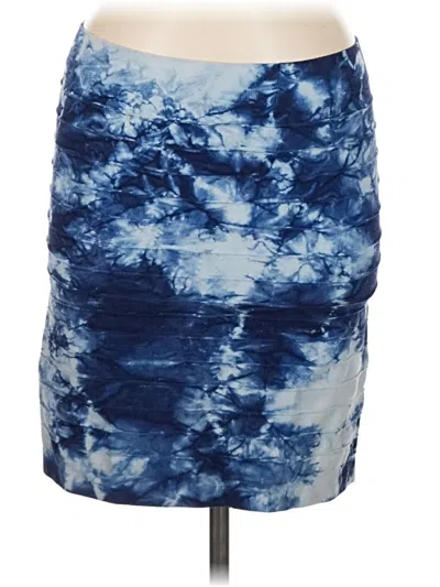 Pre-owned Bebe Casual Skirt In Blue