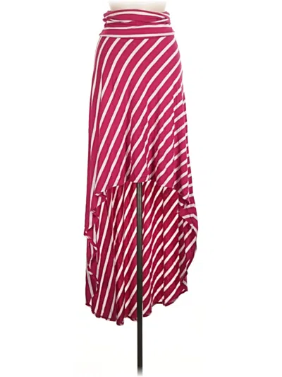 Pre-owned Bebe Casual Skirt In Burgundy