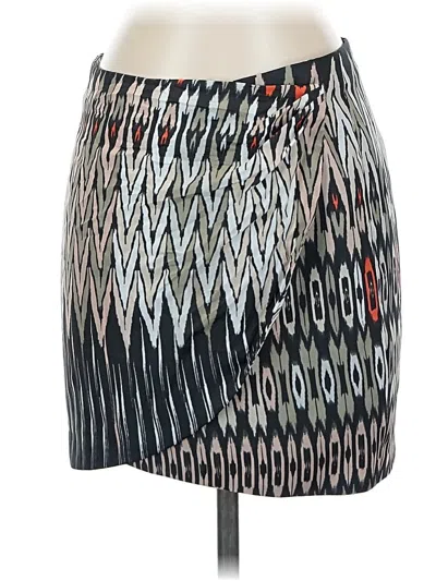 Pre-owned Bebe Casual Skirt In Gray