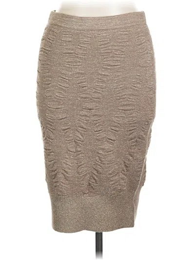 Pre-owned Bebe Casual Skirt In Gray