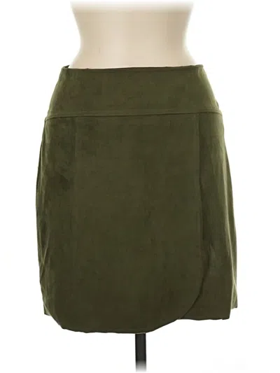 Pre-owned Bebe Casual Skirt In Green
