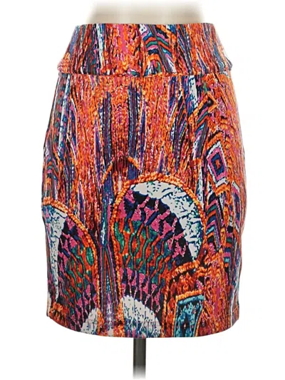 Pre-owned Bebe Casual Skirt In Orange