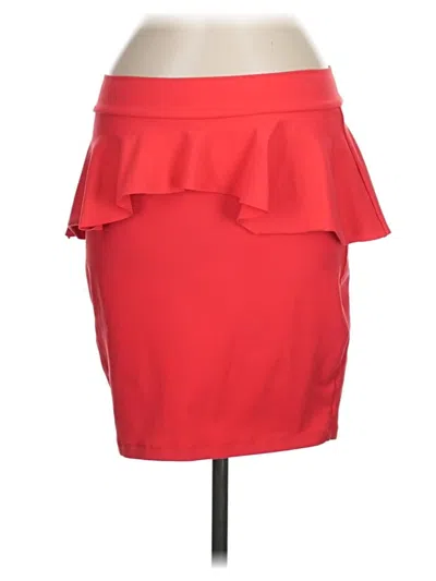 Pre-owned Bebe Casual Skirt In Red