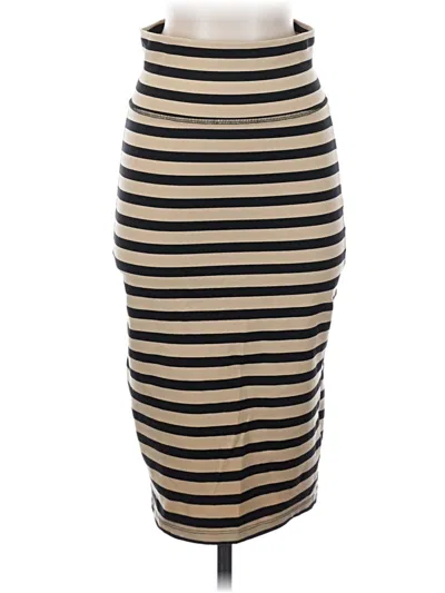 Pre-owned Bebe Casual Skirt In Tan