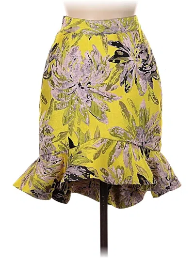 Pre-owned Bebe Casual Skirt In Yellow