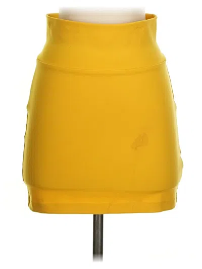 Pre-owned Bebe Casual Skirt In Yellow
