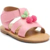 Bebe Cherry Accent Sandal In Pink