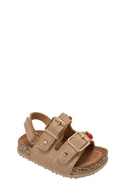 Bebe Cherry Footbed Sandal In Brown