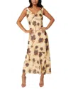 Bebe Chiffon Maxi Dress In Multi
