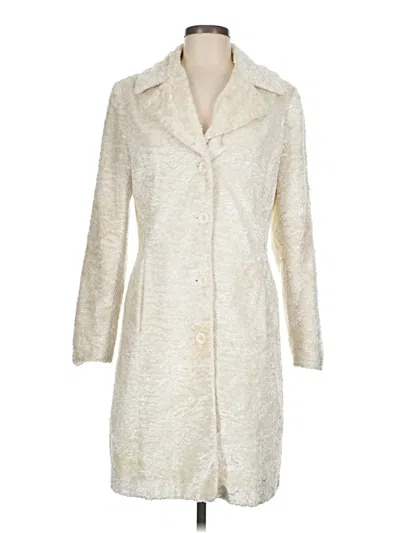 Pre-owned Bebe Coat In Ivory