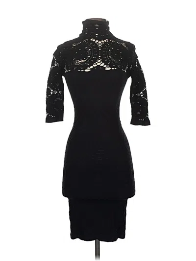 Pre-owned Bebe Cocktail Dress In Black