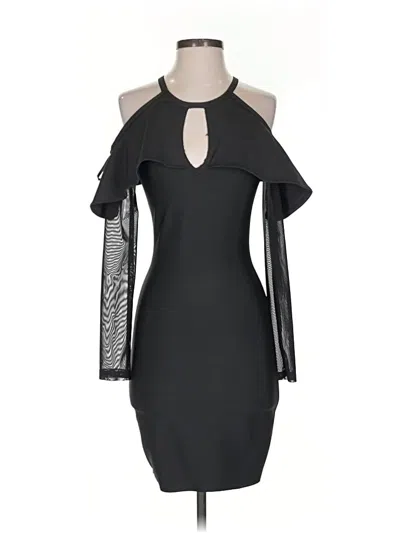 Pre-owned Bebe Cocktail Dress In Black