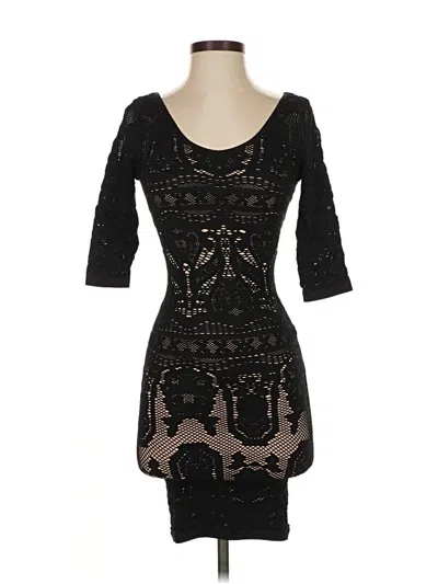 Pre-owned Bebe Cocktail Dress In Black