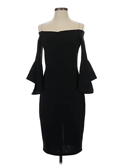 Pre-owned Bebe Cocktail Dress In Black