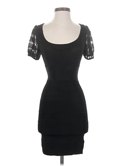 Pre-owned Bebe Cocktail Dress In Black