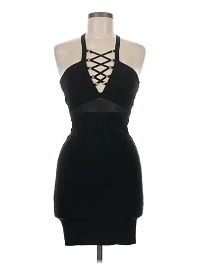 Pre-owned Bebe Cocktail Dress In Black