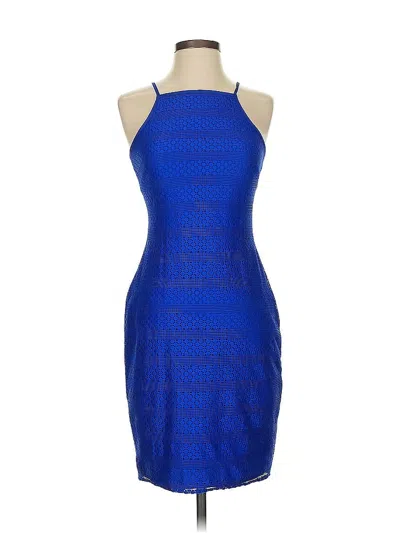 Pre-owned Bebe Cocktail Dress In Blue