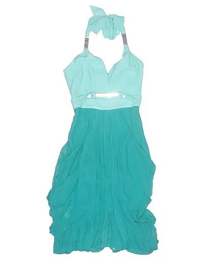 Pre-owned Bebe Cocktail Dress In Blue