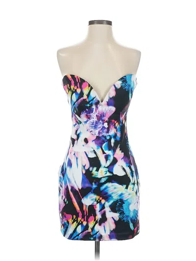 Pre-owned Bebe Cocktail Dress In Blue