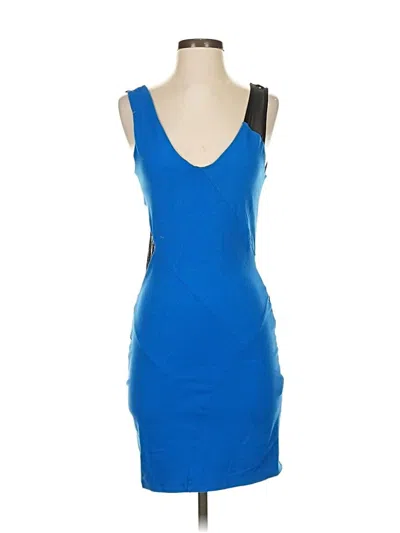 Pre-owned Bebe Cocktail Dress In Blue
