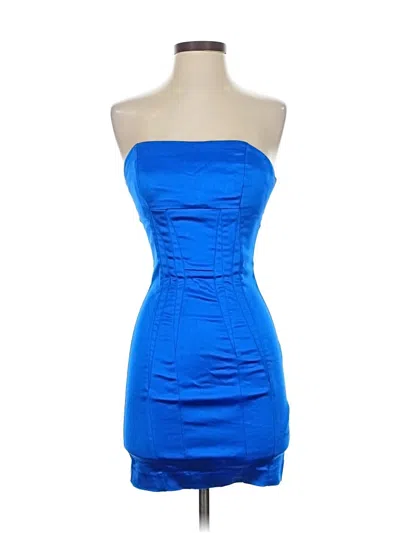 Pre-owned Bebe Cocktail Dress In Blue