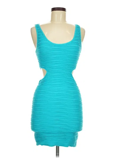 Pre-owned Bebe Cocktail Dress In Blue