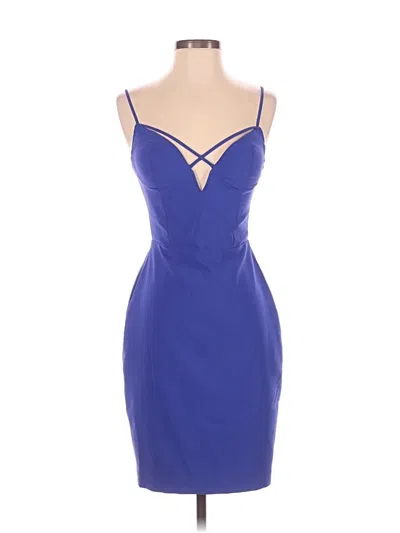 Pre-owned Bebe Cocktail Dress In Blue