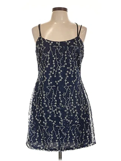 Pre-owned Bebe Cocktail Dress In Blue