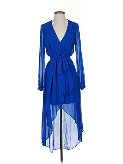 Pre-owned Bebe Cocktail Dress In Blue