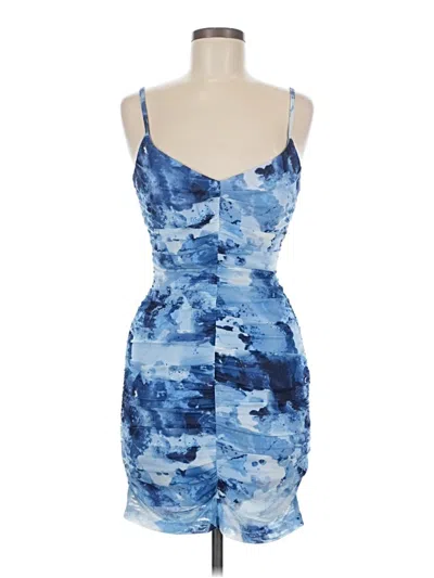 Pre-owned Bebe Cocktail Dress In Blue
