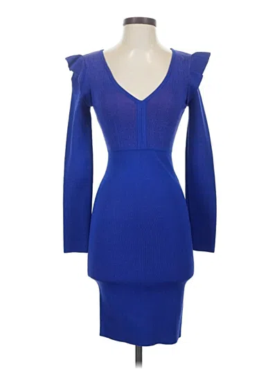 Pre-owned Bebe Cocktail Dress In Blue