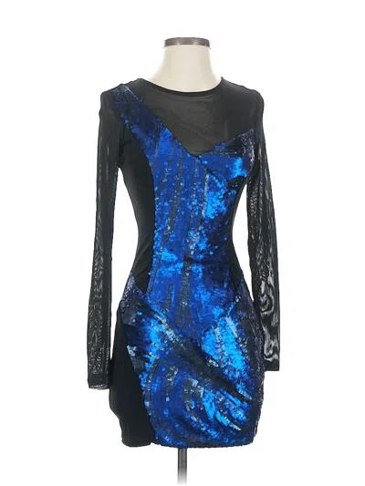 Pre-owned Bebe Cocktail Dress In Blue