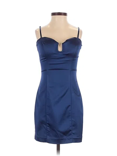 Pre-owned Bebe Cocktail Dress In Blue