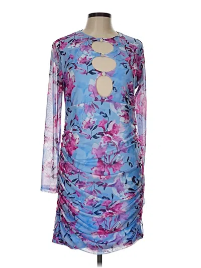 Pre-owned Bebe Cocktail Dress In Blue
