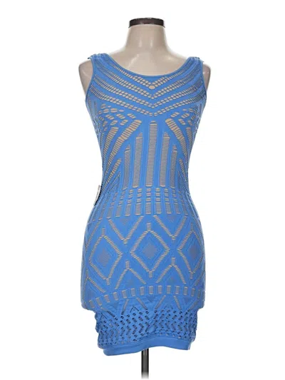 Pre-owned Bebe Cocktail Dress In Blue