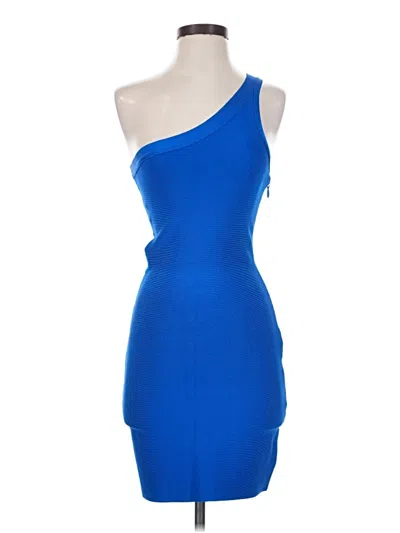 Pre-owned Bebe Cocktail Dress In Blue