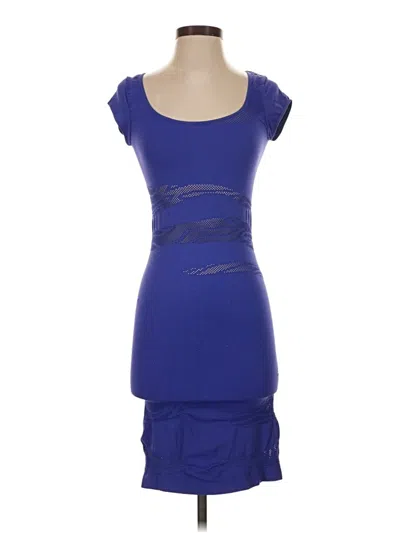 Pre-owned Bebe Cocktail Dress In Blue