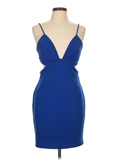 Pre-owned Bebe Cocktail Dress In Blue