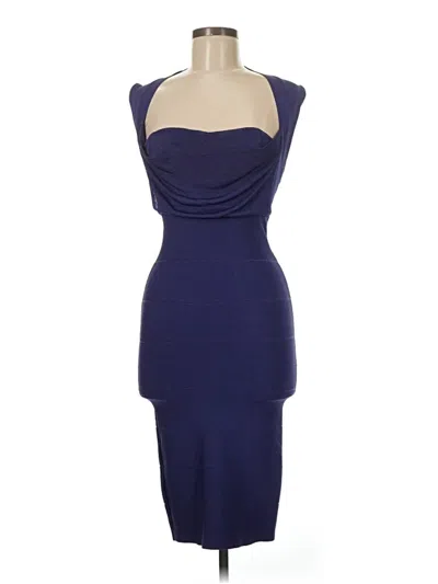 Pre-owned Bebe Cocktail Dress In Blue