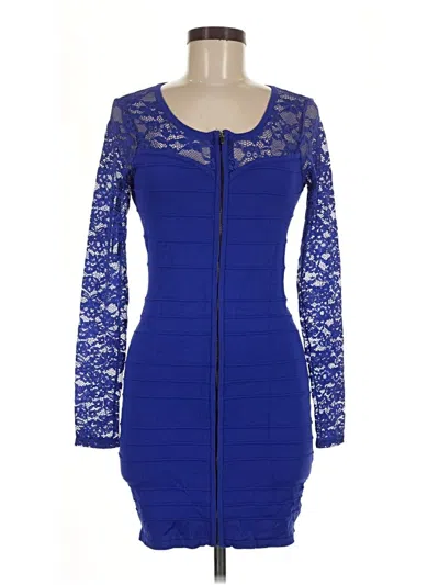 Pre-owned Bebe Cocktail Dress In Blue