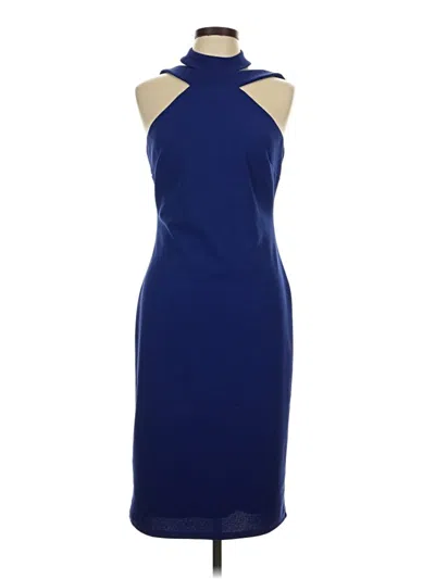 Pre-owned Bebe Cocktail Dress In Blue