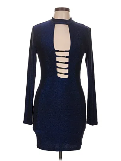 Pre-owned Bebe Cocktail Dress In Blue