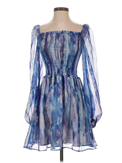 Pre-owned Bebe Cocktail Dress In Blue
