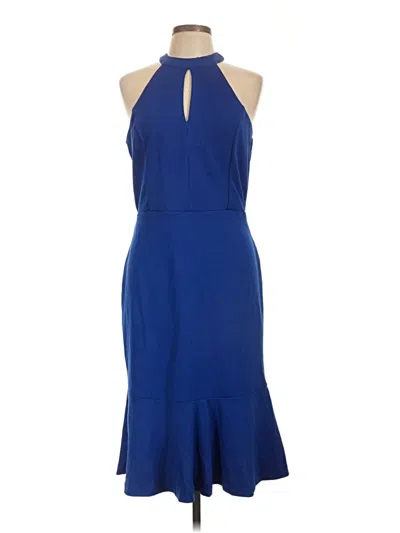 Pre-owned Bebe Cocktail Dress In Blue