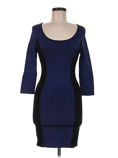 Pre-owned Bebe Cocktail Dress In Blue