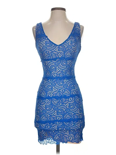 Pre-owned Bebe Cocktail Dress In Blue
