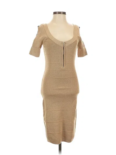 Pre-owned Bebe Cocktail Dress In Brown