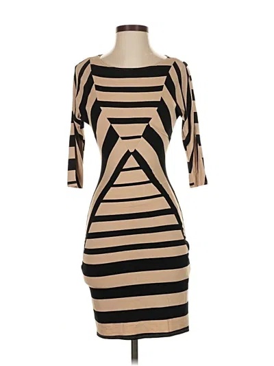 Pre-owned Bebe Cocktail Dress In Brown
