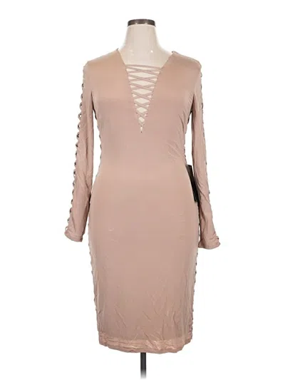 Pre-owned Bebe Cocktail Dress In Brown