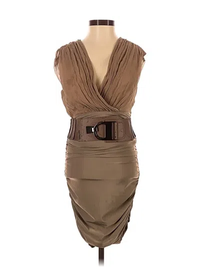 Pre-owned Bebe Cocktail Dress In Brown
